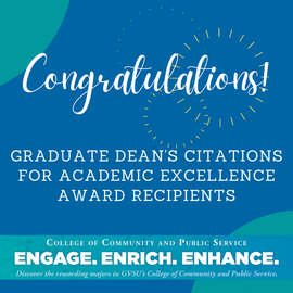 2021 Graduate Dean's Citations for Academic Excellence for CCPS